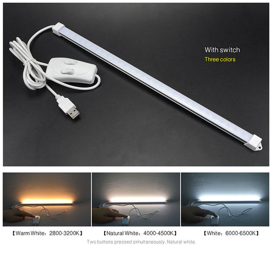 Three-Color USB Book Light with Switch